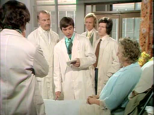 'How deeply should a doctor become involved with his patients?
Poor Mrs Brown seems to need a little love and kindness, but Upton finds there's more to it than that-and there's also her long-suffering, frustrated daughter Margery.'

Friday 29th May 1970, 8.30pm

#DoctorinTheHouse