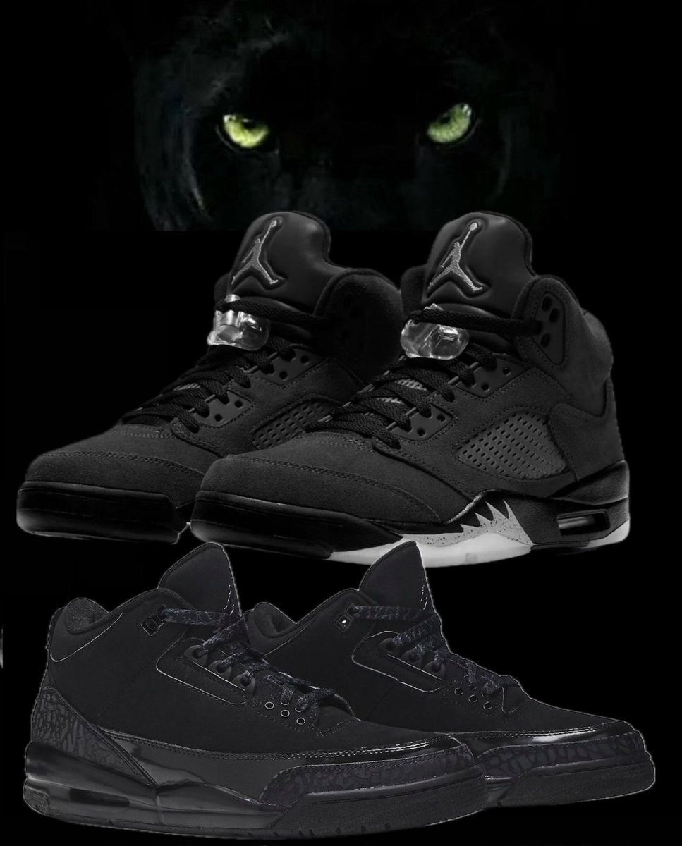 BLACK CAT!!! AIR JORDAN 5 BLACK COMING HOLIDAY 2024 & AIR JORDAN 3 BLACK CAT COMING SPRING 2025!! WHO IS READY!!!
