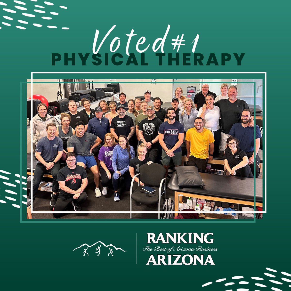 🤩✨🌟 To our amazing patients, dedicated employees, and the wonderful communities we serve:

THANK YOU for voting Foothills “Best Physical Therapy” in Arizona 🌵for the 7th year! 🏆🙌🥇 We’re truly grateful for your support, trust, and loyalty!
