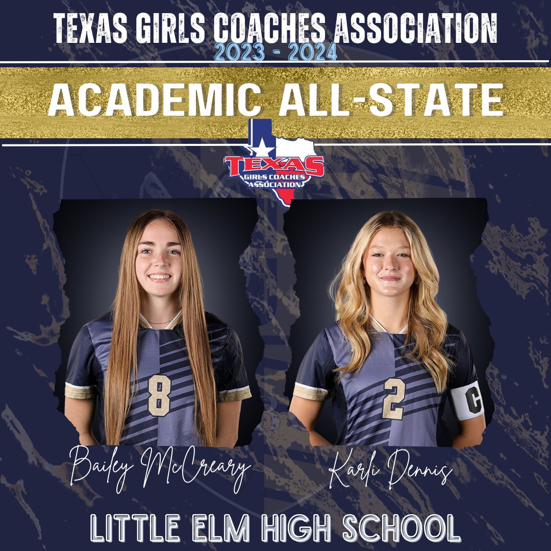 Ending the day with a few more posts! Congratulations to these girls that have taken care of business! They have kept a 94 or above in the classroom! TGCA Academic All-State