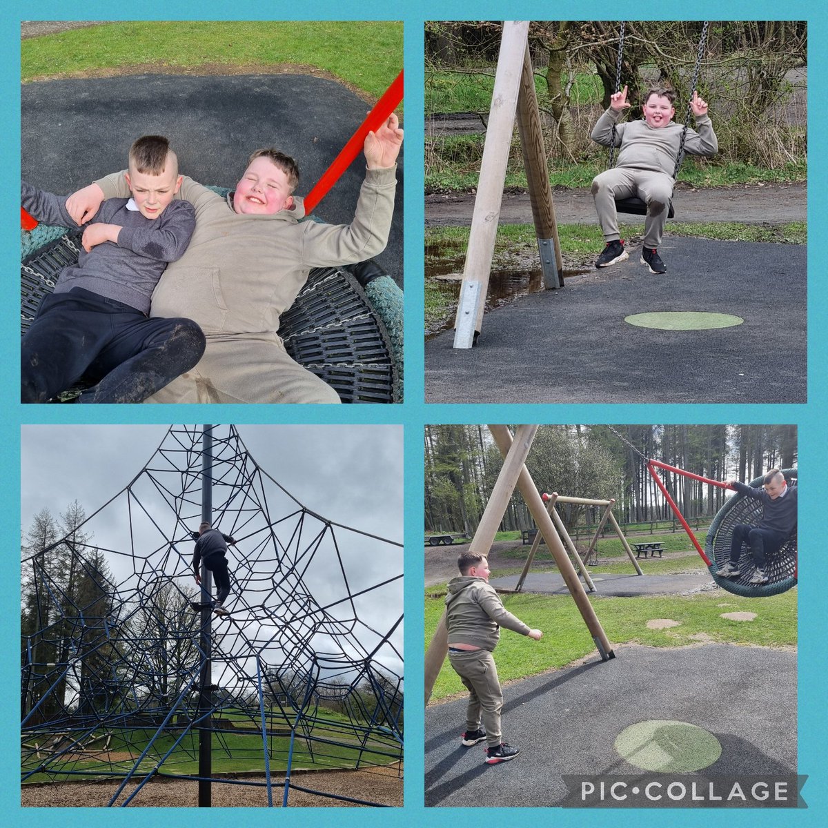 What a great first day back at school after the Easter holidays. These pupils worked their socks off this morning in class. We ended our day out at the park. Outdoors is a great way to build up on an already great relationship between this pair. #watchusgrow #IWBSFalkirk