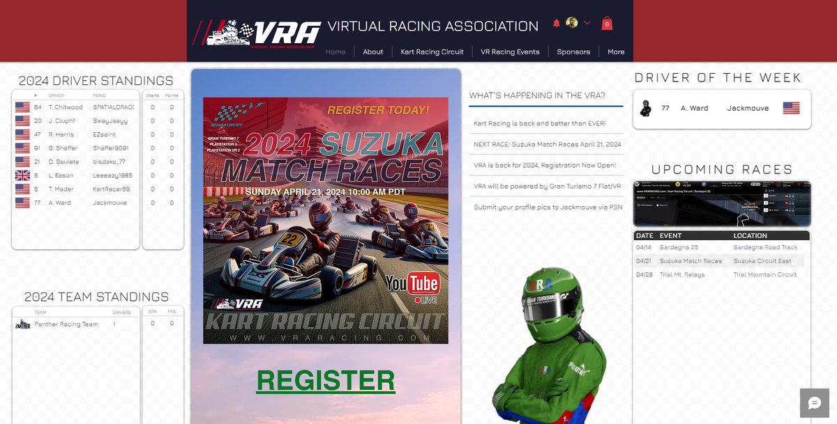 🏁 Calling all speed enthusiasts! 🏎️💨 Ready to test your skills? Join us at the VRA Kart Racing Circuit on GT7. Whether you're a seasoned racer or a newcomer, it's the perfect place to show off your driving prowess!
Get Started - vraracing.com/getting-started