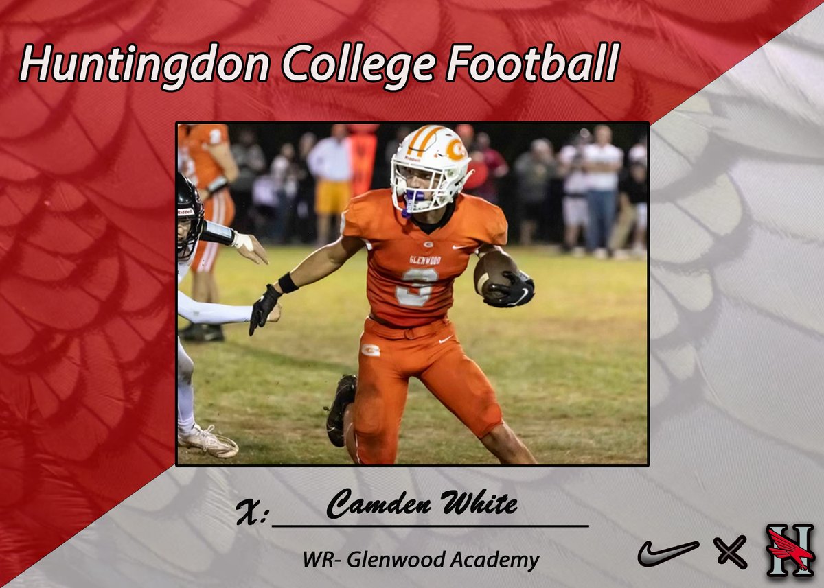 Up next is another talented WR from Glenwood! Welcome Camden white!