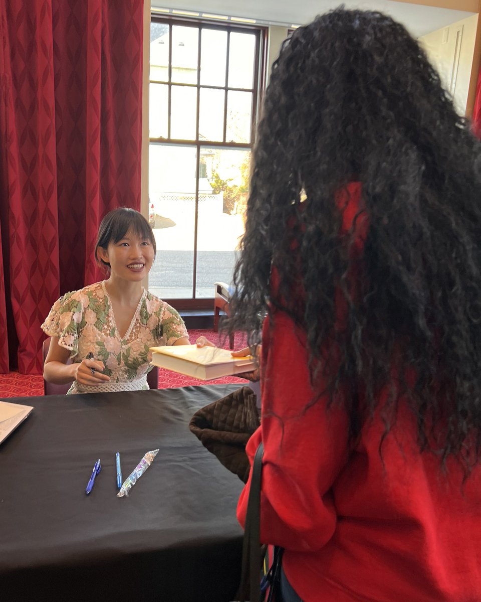 ' @kuangrf was a lovely guest. Someone I spoke to who heard her presentation called her 'sassy,' in a good way. I would agree! Her intelligence and her sense of humor are a winning combination on the stage.' - Kalamazoo Public Library