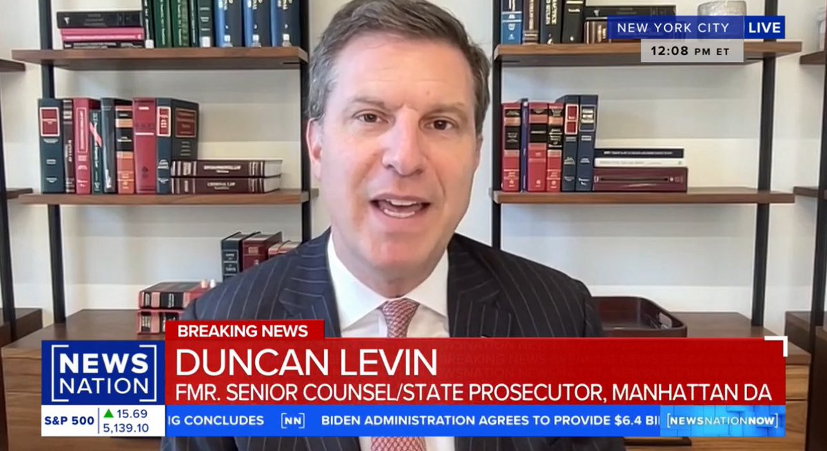 NewsNation — Live broadcast featuring Duncan Levin on the jury selection process for the ongoing Trump criminal case @NewsNation newsnationnow.com/video/jury-sel…