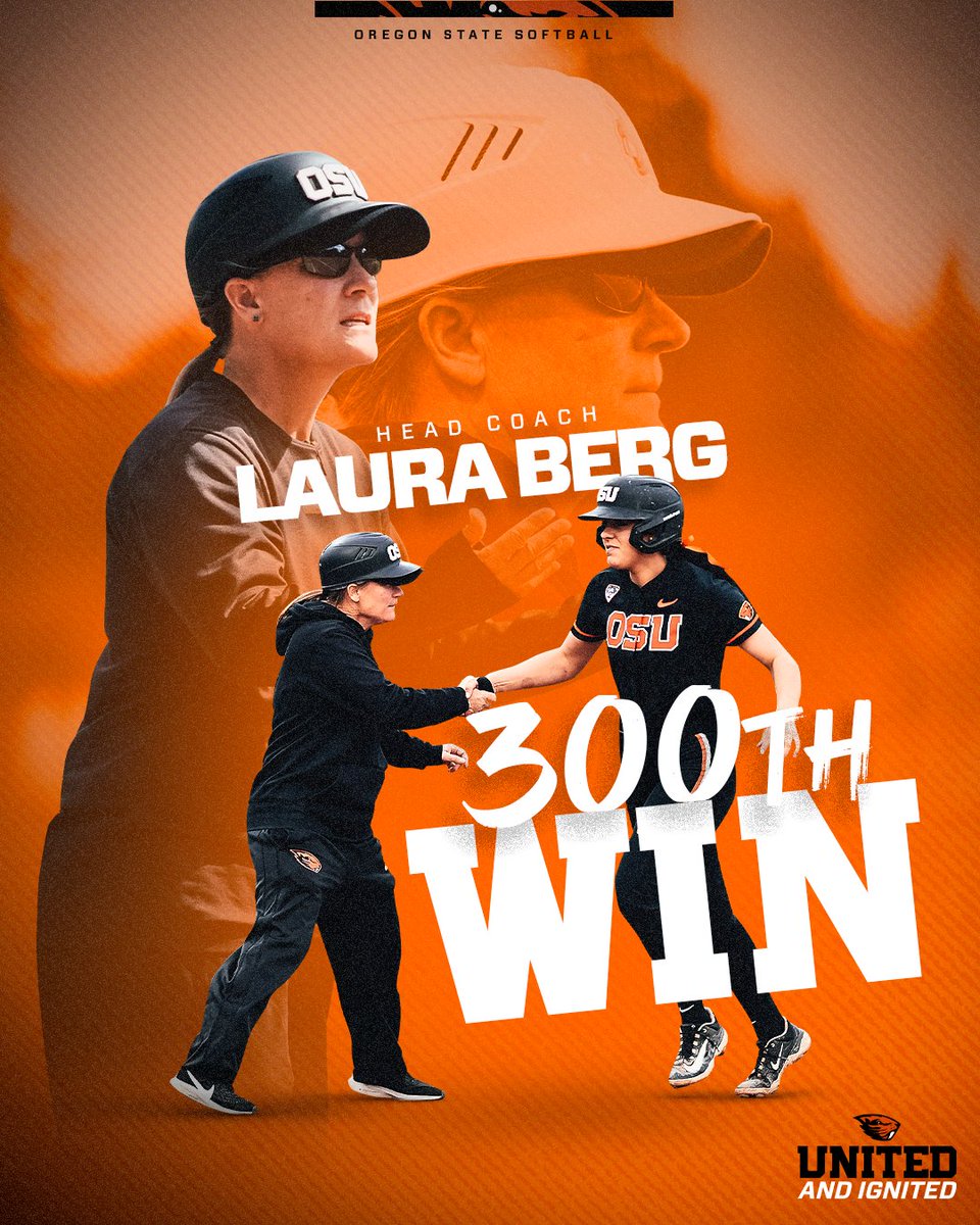 Making yesterday's win even bigger, it marked the 3⃣0⃣0⃣th of Coach Berg's career! #GoBeavs