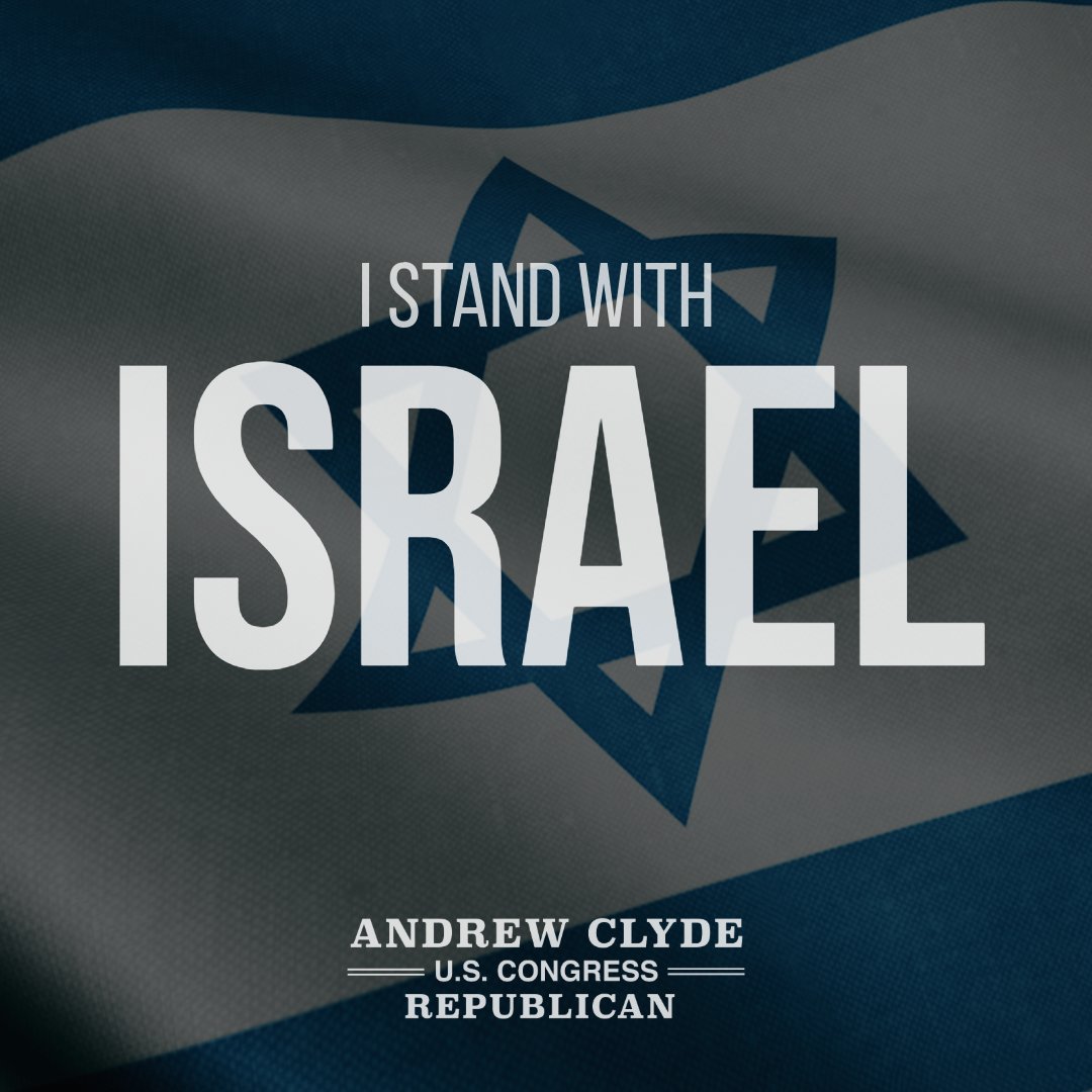 I think it is ridiculous that we have people serving in Congress who don't stand with and support our ally Israel, and do it in a financially responsible way. As a Navy combat veteran, I've seen firsthand the evil that threatens them daily. I STAND WITH ISRAEL.