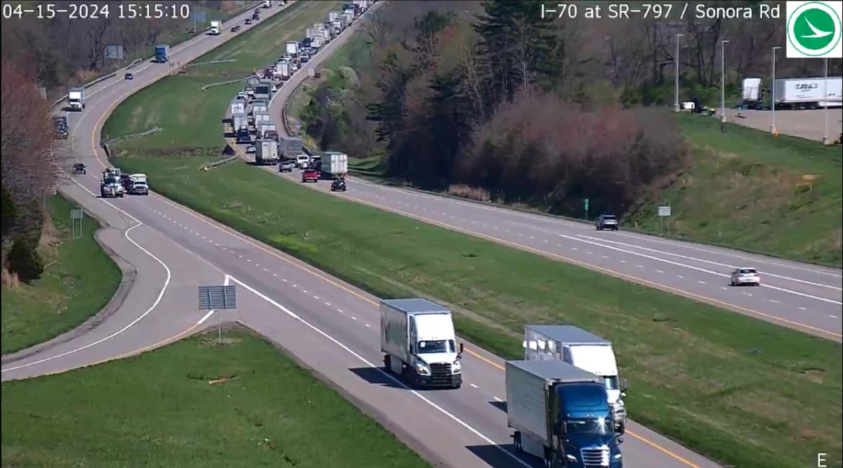 MUSKINGUM COUNTY: I-70 EB is closed just east of the Sonora Rd exit due to a crash. Motorists can expect delays in the area.