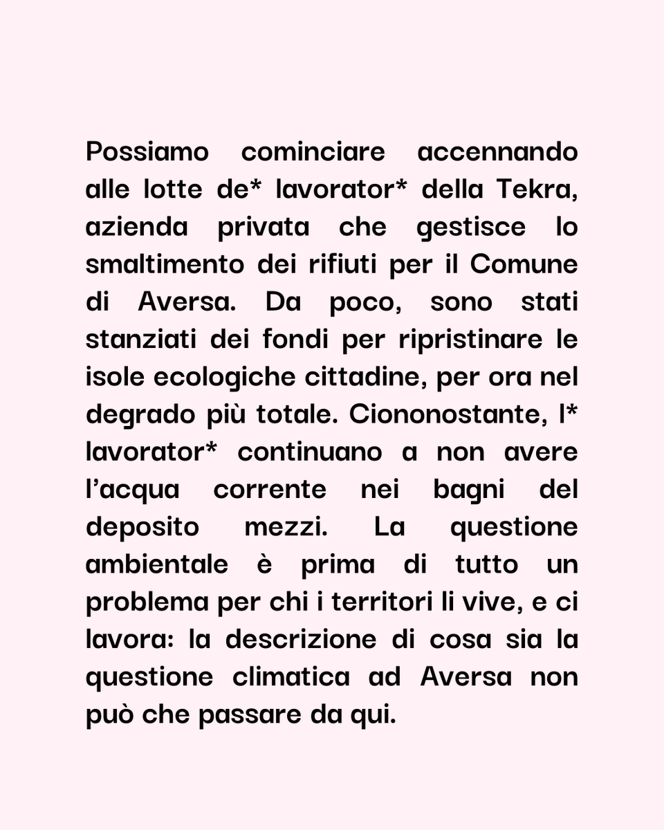 fffitalia's tweet photo. 📣 Lo Sciopero Globale per il #Clima del 19 Aprile aplificherà lotte e rivendicazioni dei territori di tutta Italia.

Qui leggiamo le parole del Gruppo di Aversa, città della Terra dei Fuochi compresa tra Napoli e Caserta, alle prese con una complessa gestione dei rifiuti.

1/2 https://t.co/TnHINGlRoe
