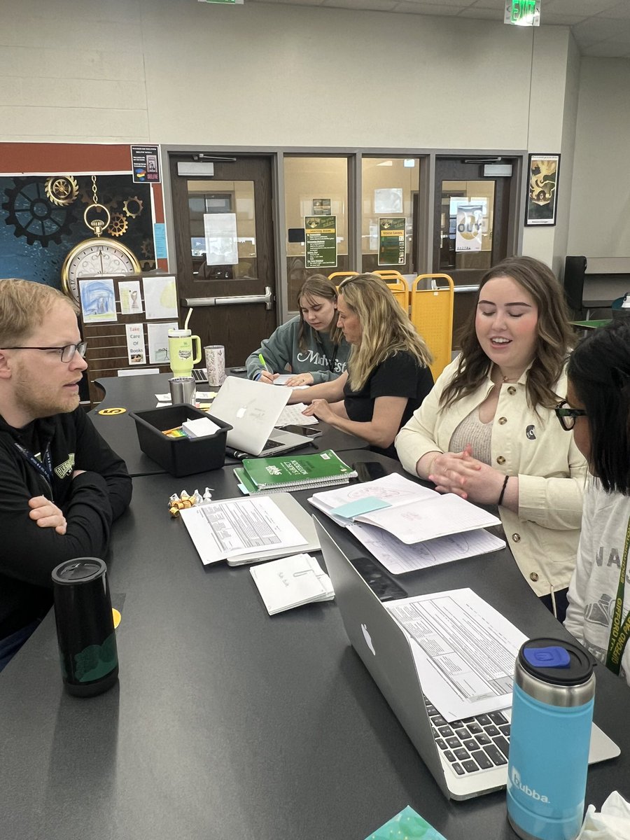 Analyzing student work at Articulation Day!