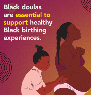It is #BlackMaternalHealthWeek! Doulas provide a spectrum of care for families and communities – which is especially important for Black mamas whose maternal health outcomes are usually improved when they’re working with a doula! 📷 #BMHW24