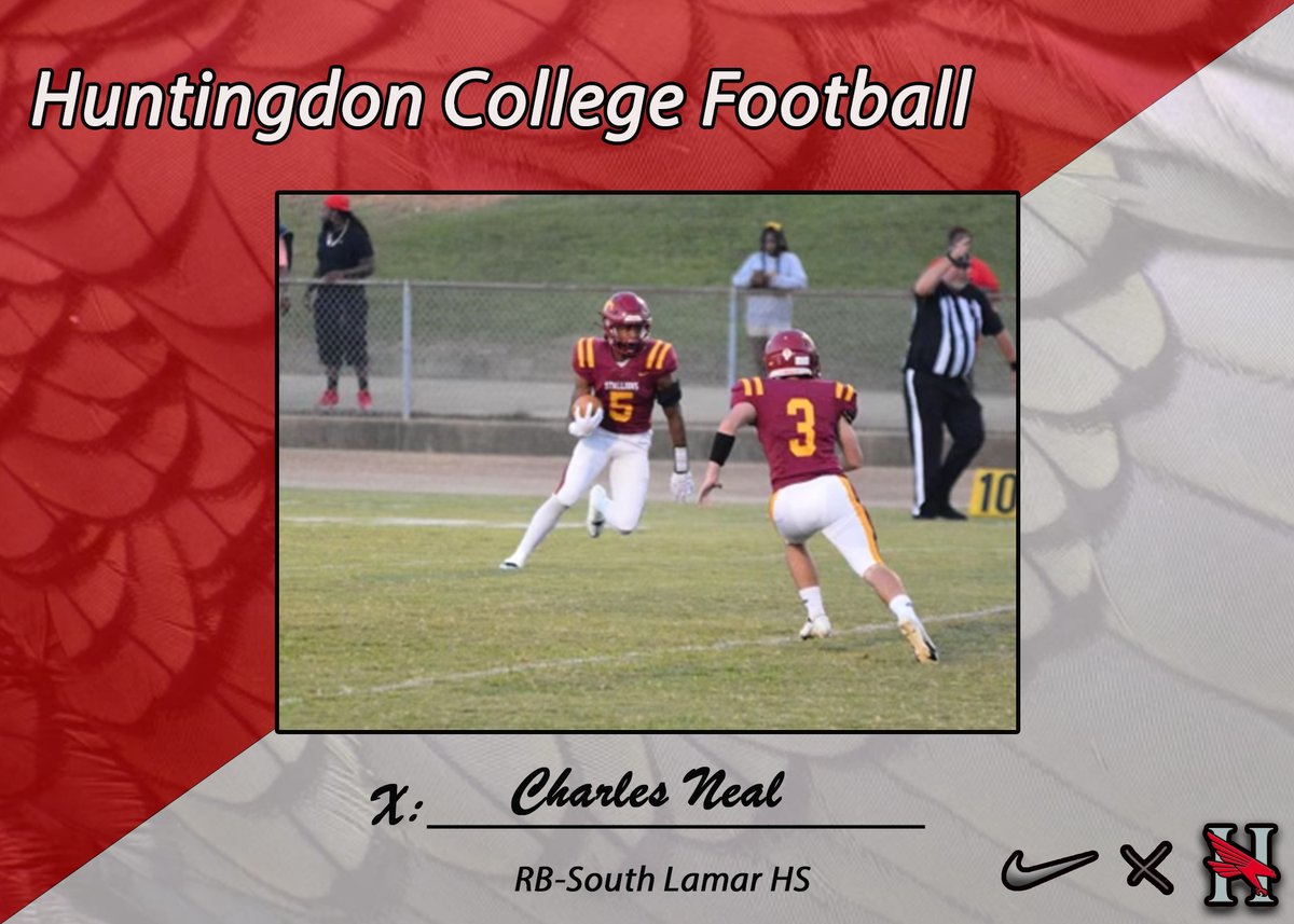 This RB from South Lamar HS can run, catch, and block. Welcome Charles Neal!