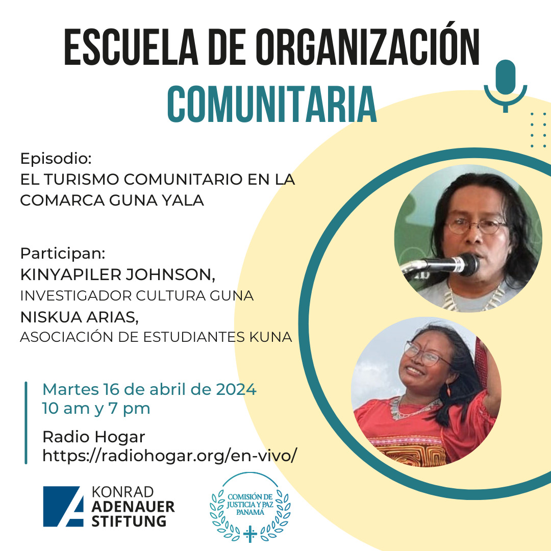 Kas_Panama's tweet photo. Sintoniza este martes 16 de abril a las 10 am y 7 pm en @RadioHogar, el programa de la Escuela de Organización Comunitaria, espacio formativo de la Comisión de Justicia y Paz y de las comunidades, con el apoyo de la Fundación Konrad Adenauer KAS.

#JusPax #RedKAS #KASPanama https://t.co/TXbLX8sut2