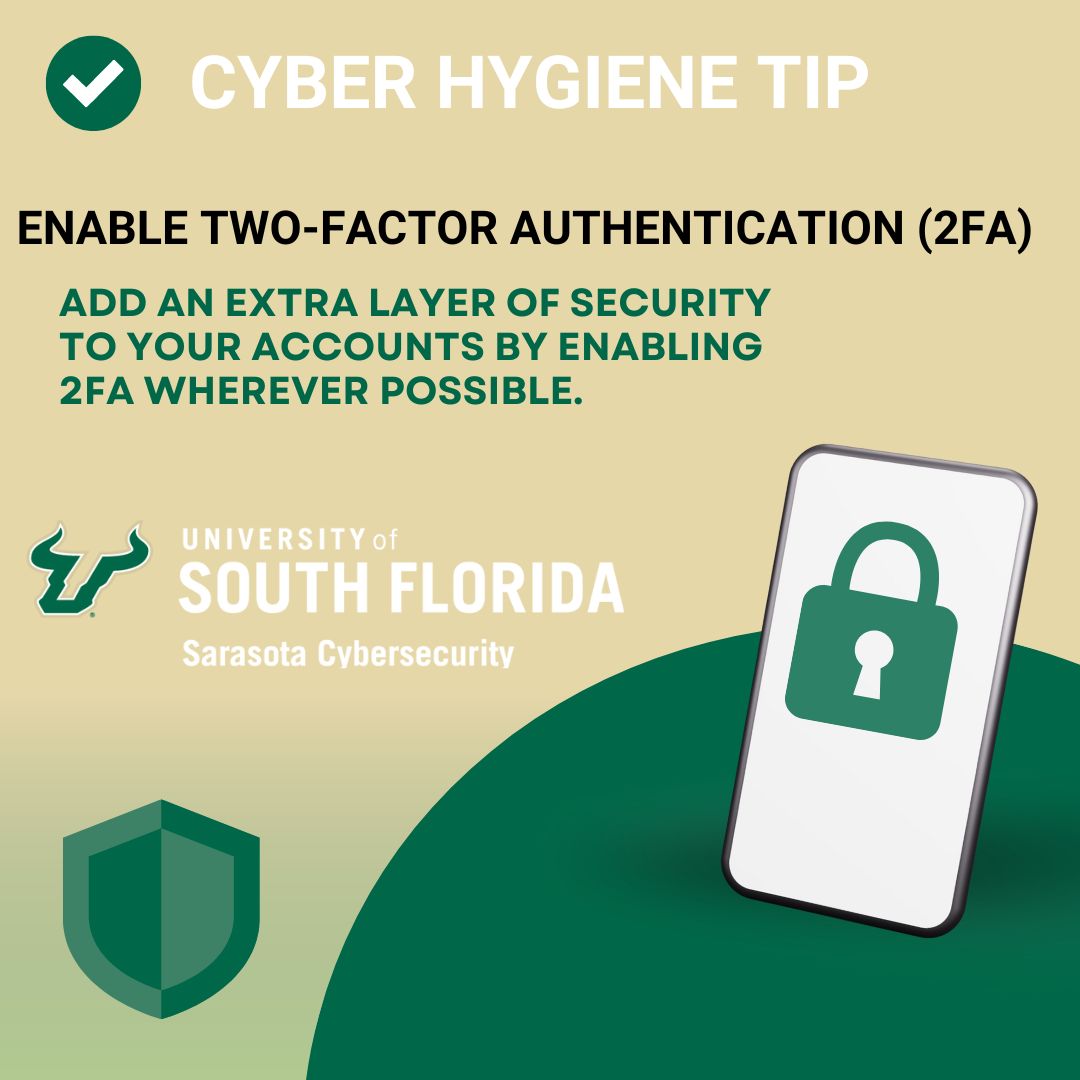 Add an extra layer of security to your accounts 🛡️ by enabling Two-Factor Authentication (2FA) wherever possible. It's a simple yet powerful way to keep your online presence safe! 💻#CyberSecurity #2FA
