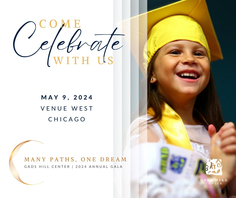 Register here to claim your seat at our upcoming Annual Gala --> lnkd.in/gbhMNS96

Many Paths, One Dream. Make dreams come true by creating opportunity for underserved Chicago families at Gads Hill Center's Annual Gala.
#chicagoyouthprograms #fundraiser  #chicagoeducation