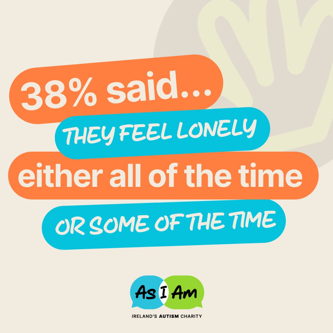 Day 15 or World Autism Month. Our Same Chance Report found that 38% of Autistic people felt lonely either all of the time or some of the time.