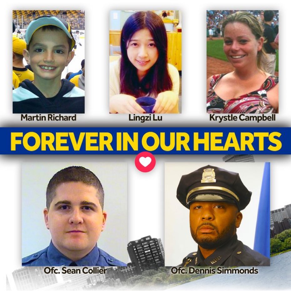 #BostonMarathon and @BayStateBanner honor the fallen. #BostonStrong