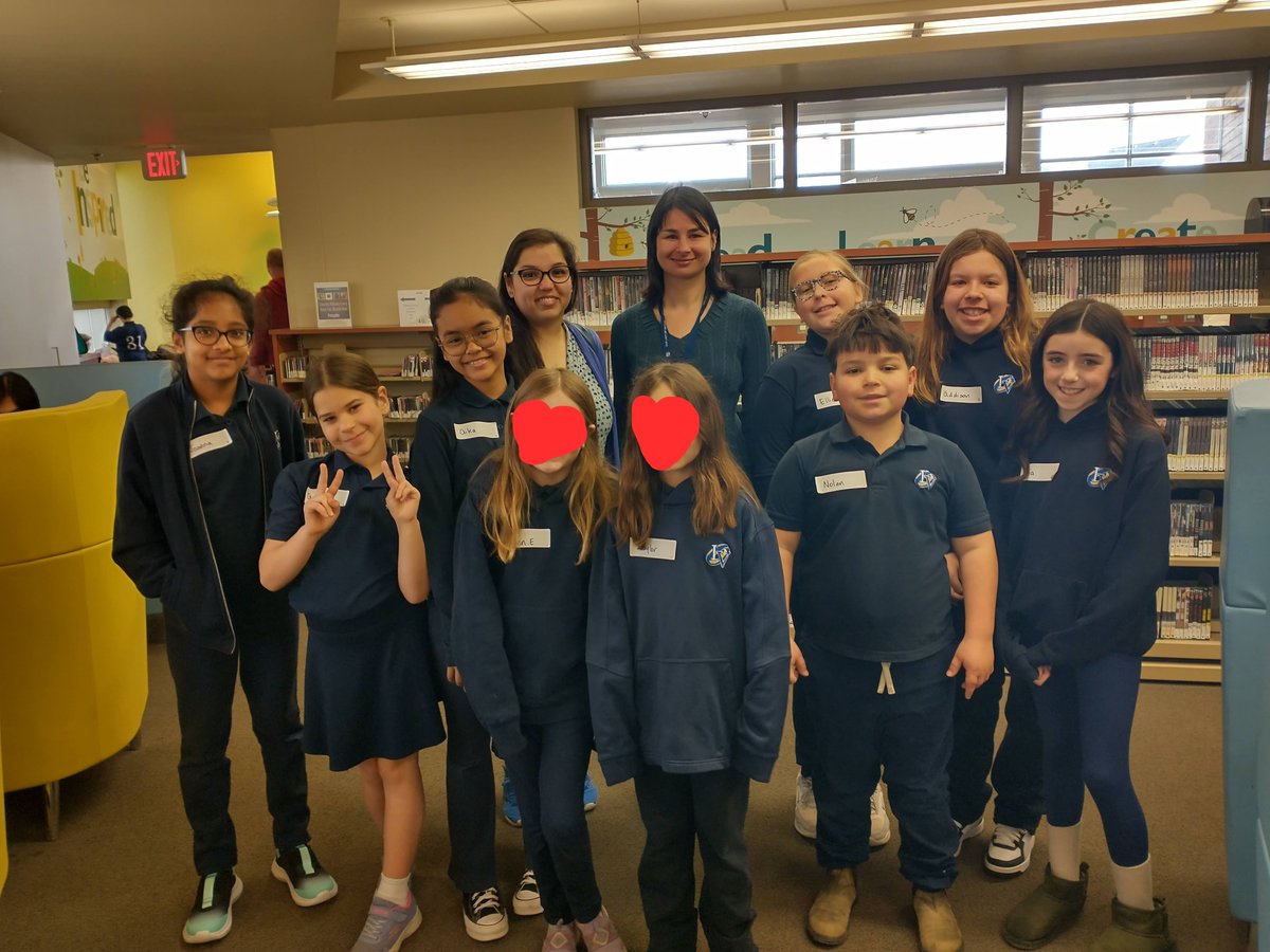 Congrats to our Junior Battle of the Books Team for their incredible job in the competition this a.m! They won 2 out of 3 rounds! Mrs Felske and I are SO proud of you! You are all rockstars! Keep reading! #schoollibraryjoy @CdnSchoolLibrar @HCDSB @OLVMWolverines 📷