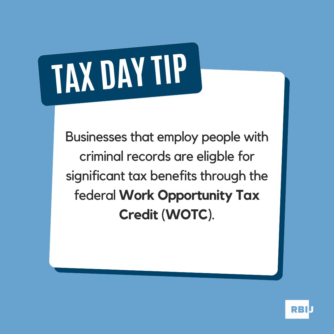 Second Chance Hiring isn’t just equitable – it’s economical. Businesses that employ people with criminal records are eligible for significant tax benefits through the federal Work Opportunity Tax Credit. Start your Second Chance Hiring journey today. #SecondChanceMonth