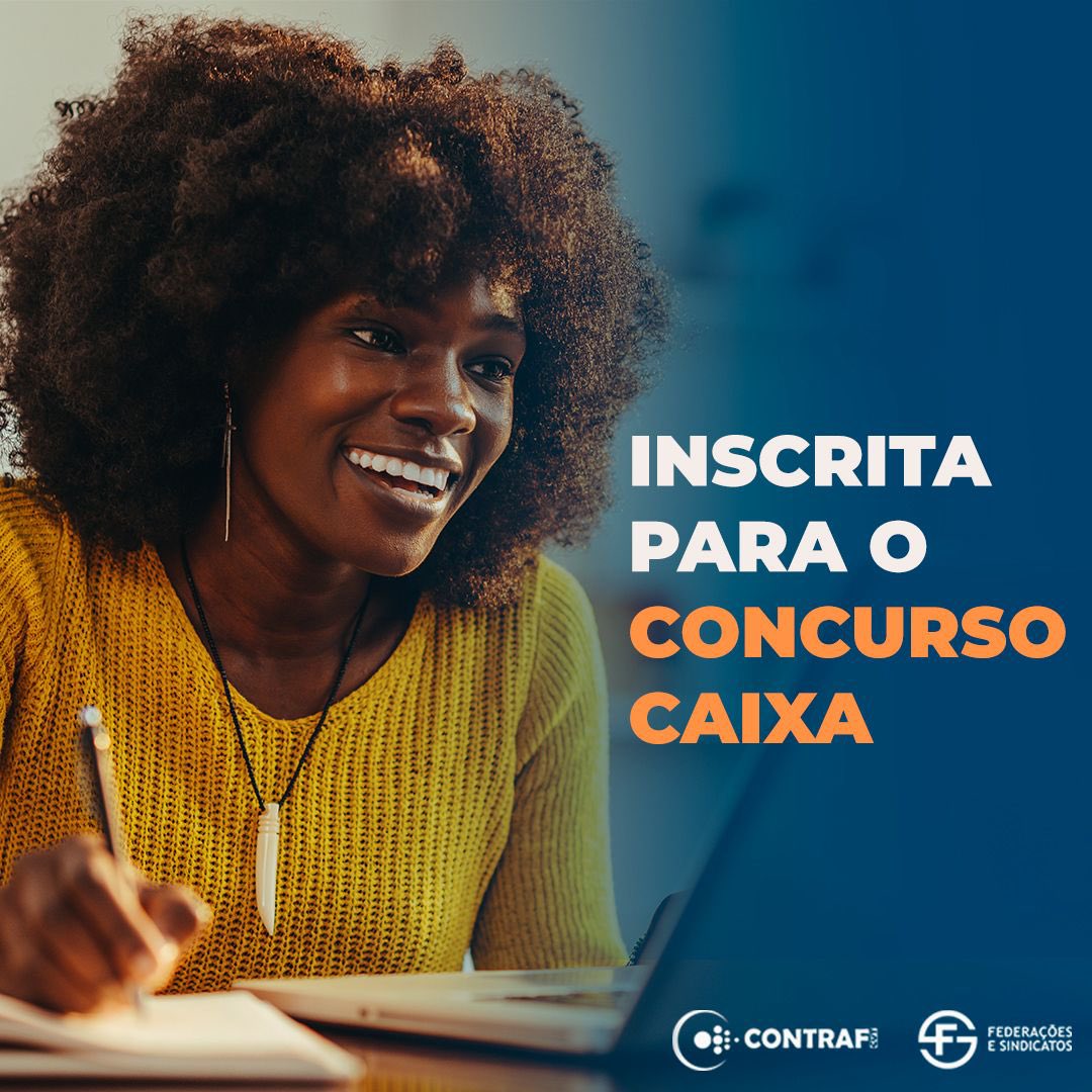 Contraf_CUT's tweet photo. Não estude sozinha! Um cursinho totalmente gratuito pode te ajudar a passar na prova! #ConcursoDaCaixa #Contraf-CUT #Fenae #APCEF #BancáriosBSB https://t.co/qotmYCYQwy