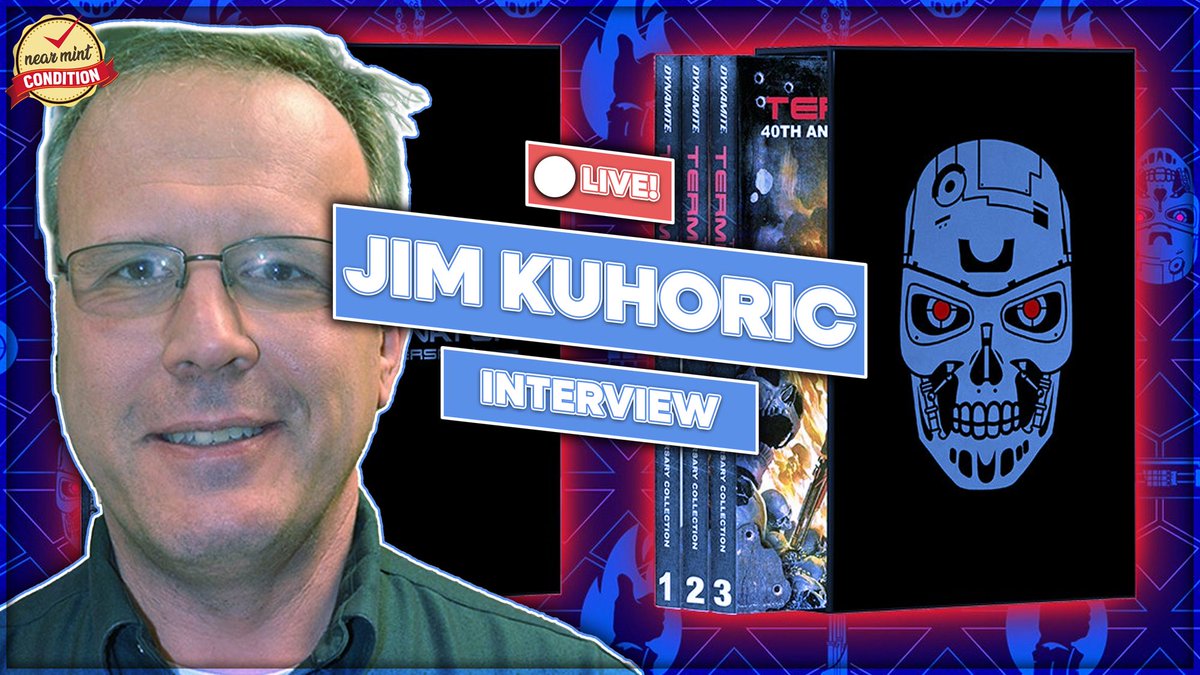Get ready, Minties! The Uncanny Omar is going LIVE! at 3:30PM EST to interview @JamesKuhoric! They’ll be talking about The Terminator 40th Anniversary Graphic Novel Collections from @DynamiteComics! Join them in the chat: bit.ly/3Q2Rvnz #comics #terminator #dynamite