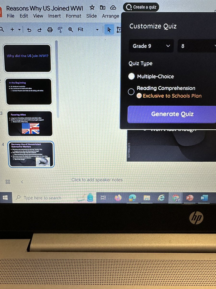 brewerSS_nikki's tweet photo. Love this new feature from @quizizz! Takes 2 seconds to create a quiz from my already made google presentations https://t.co/34apod9iwU
