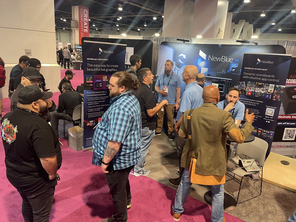 newbluefx's tweet photo. N-A-B is rockin!
If you haven’t yet, come check us out:
South Upper, Booth SU4077
#NewBlueCaptivate #NewBlueFusion #Scoreview #Scorebird #NAB2024 https://t.co/HC0JgbkgXG