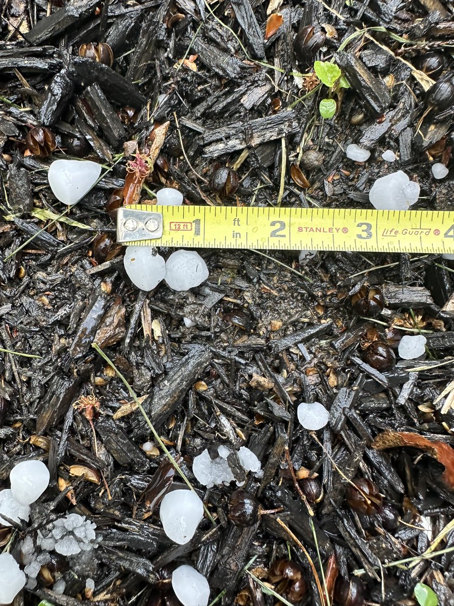 Hail in @ArlingtonVA near Ballston @NWS_BaltWash @nbcwashington. Pic: @Room3011