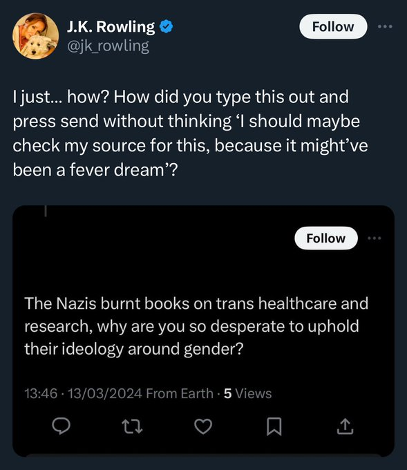 Lads, is it holocaust denial to deny facts about the holocaust? #FuckJKR