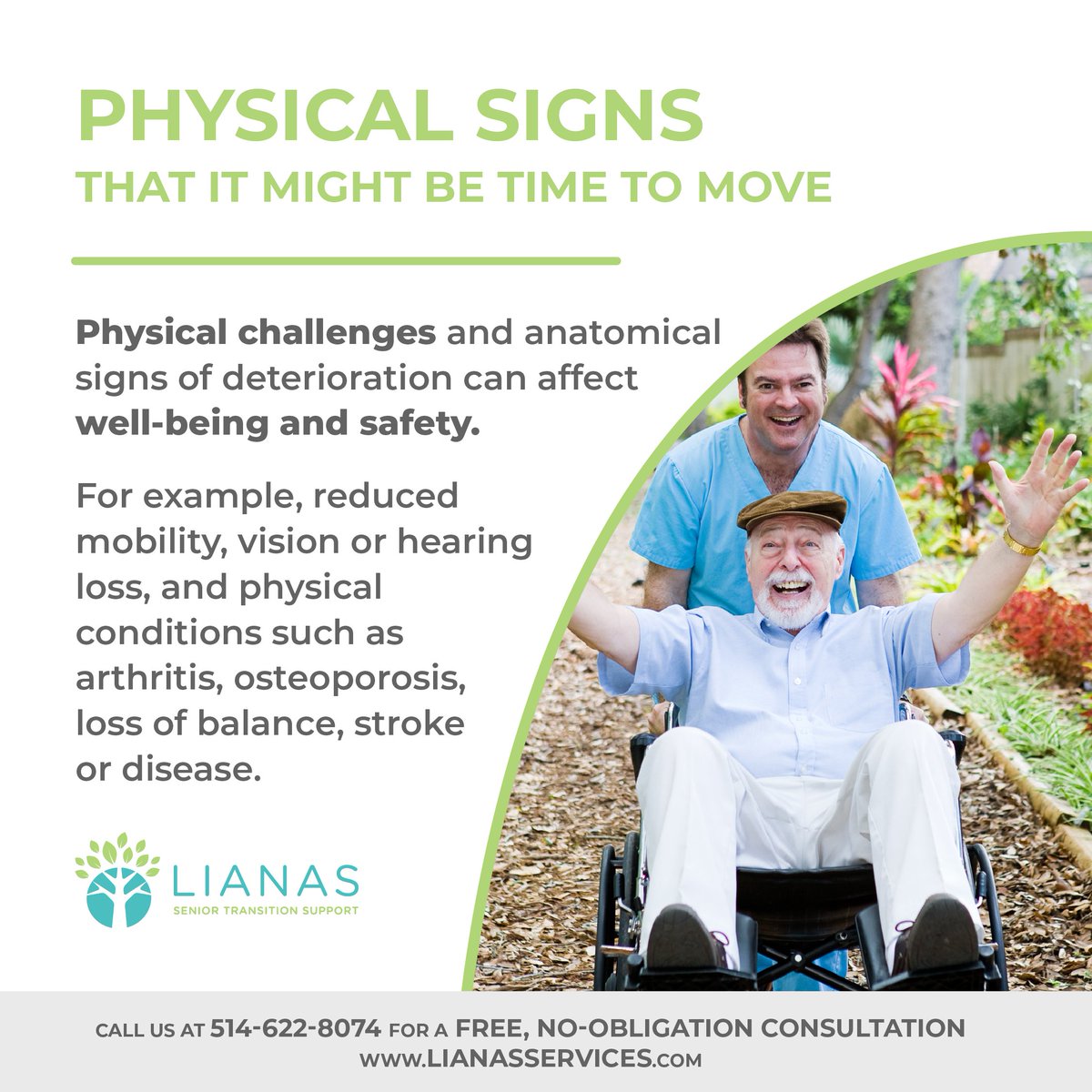 Signs that it might be time to move to a senior living community: Physical challenges #helpingmomsanddads #seniorsupport #seniorcare #eldercare #seniorliving