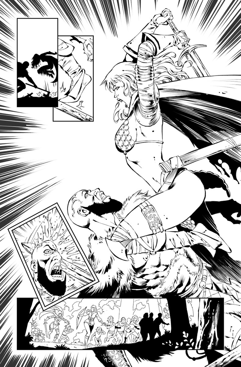 Page from Red Sonja #9. #redsonja