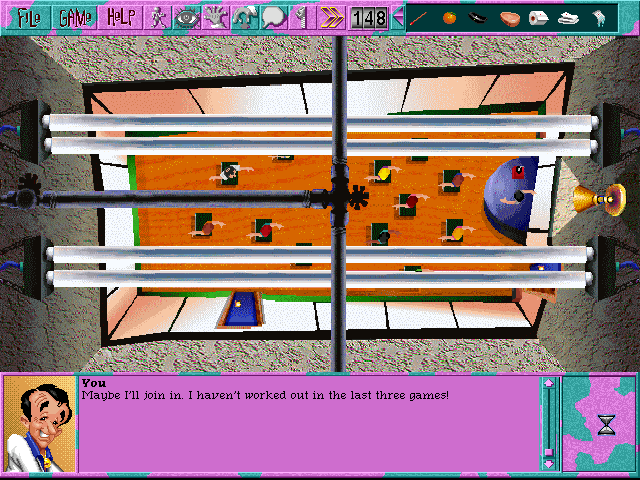 🤸‍♀️🤸🤸‍♂️

💪

Leisure Suit Larry 6: Shape Up or Slip Out! (1993)

#Workout #LeisureSuitLarry #SierraOnLine #SierraGames #Sierra #AdventureGame #PointAndClick #RetroGaming #RetroGames #RetroGamer #Nerd #Geek #PcGaming #PcGames #DOSGaming #Gaming #VideoGames #Games #Collector #90s