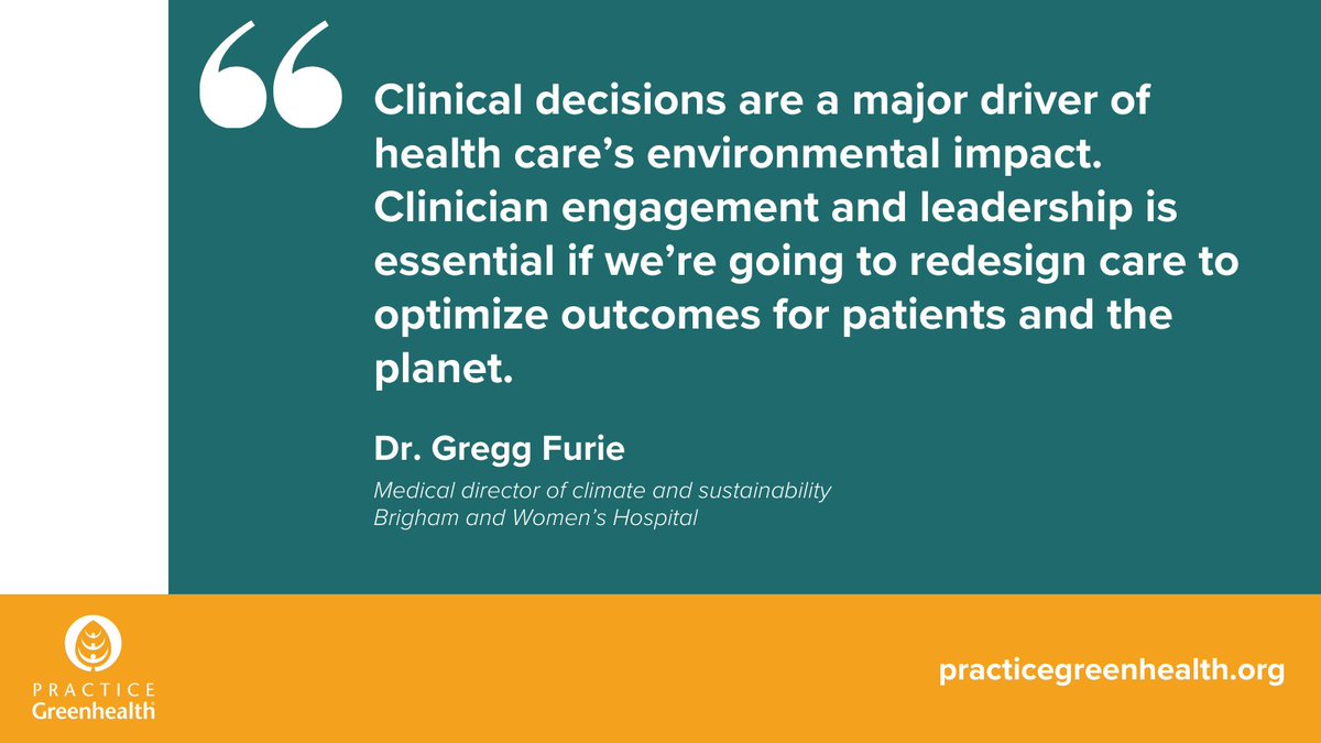 Increasingly, hospitals and health systems are appointing physicians & nurses to serve as medical & clinical directors of sustainability to ensure alignment between sustainability & clinical care. Learn about these positions & view our related resources ➡️ practicegreenhealth.org/topics/fundame…