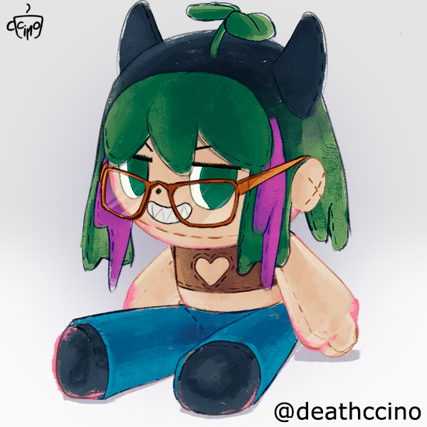 Picrewdaily's tweet photo. first picrew otd is plushie picrew! 

me and a character of the darkest skintone - 🙃 https://t.co/PHfYS32Ah4