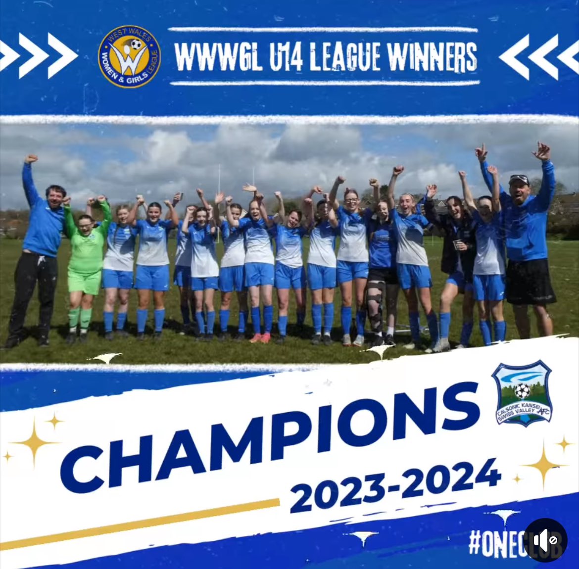Absolutely delighted that our U14 Girls won the league at the weekend.