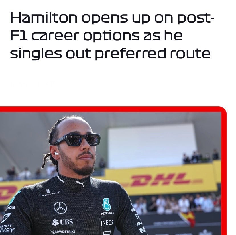 formula1.com/en/latest/arti… Lewis Hamilton’s interests outside of Formula 1 have been well documented and of course, he’ll be thinking about what he does when he does retire. For now, it’s all about a work-life-balance, just like it is for anyone. #ChineseGP 🇨🇳 #F1