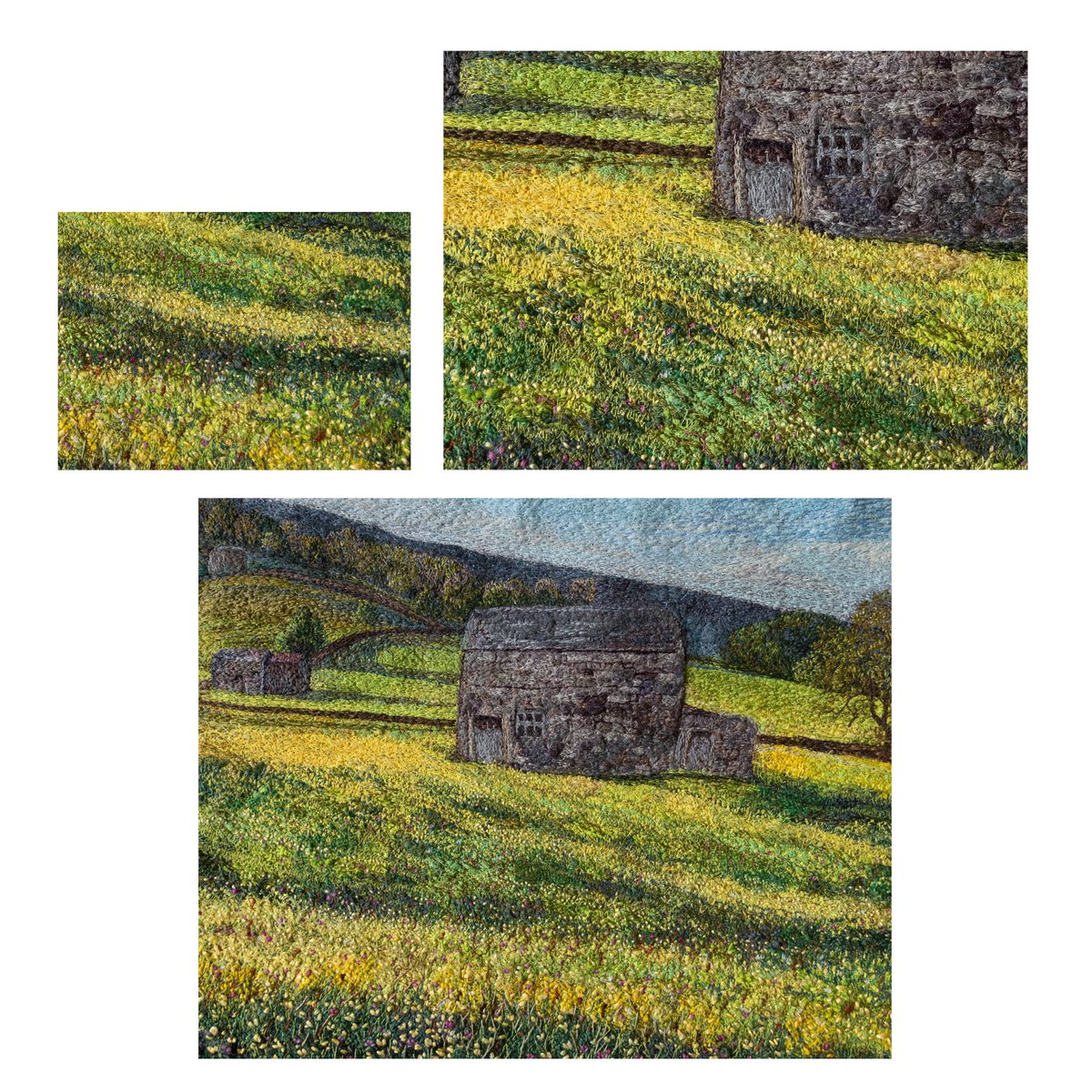 We've a wonderful new textile artist at the Old School. Fianna Robertson's work has to be seen to be fully appreciated. The detail is stunning and the number of stitches the go into each piece is countless! Fantastic work and up in the gallery right now! @OldSchoolMuker