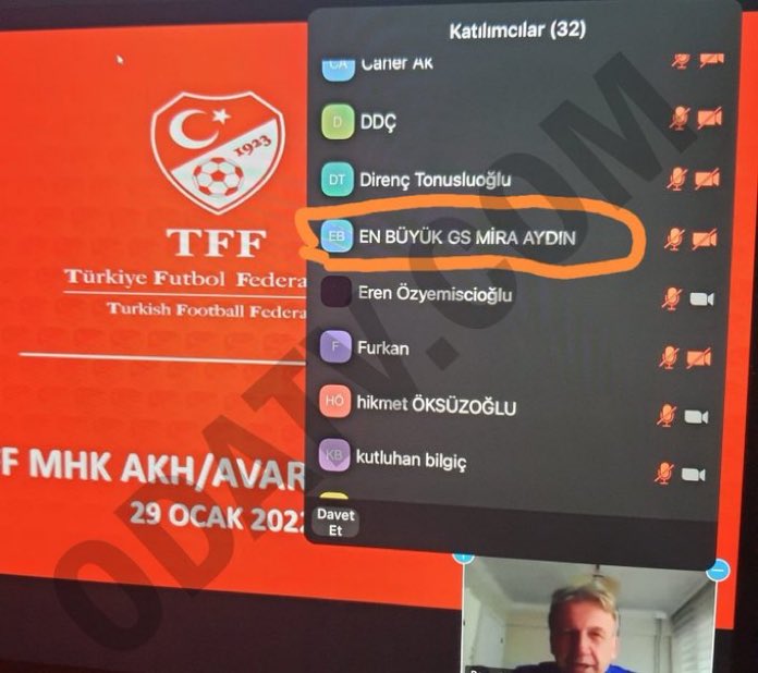 Cihan Aydın’ın TFF seminerine katıldığında kullandığı isim. Nasıl yeneceksin ki?