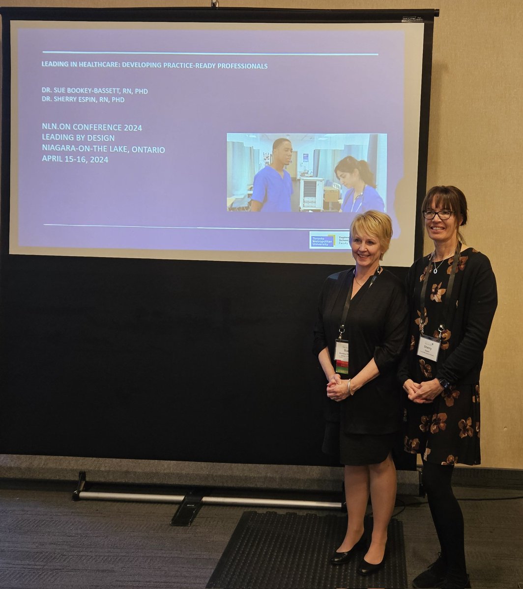 suebb934's tweet photo. Sharing our Leadership simulation @NLNCON2024 
today. 
@sherry_espin 
@fcstorontomet @prof_melmasri 
@NursingTMU https://t.co/Hs5d1xlYtt