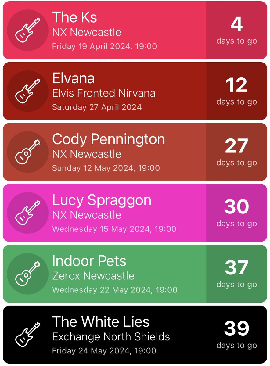 Wonder if I can squeeze a few more gigs in?  Some absolute belters coming in the next few weeks!