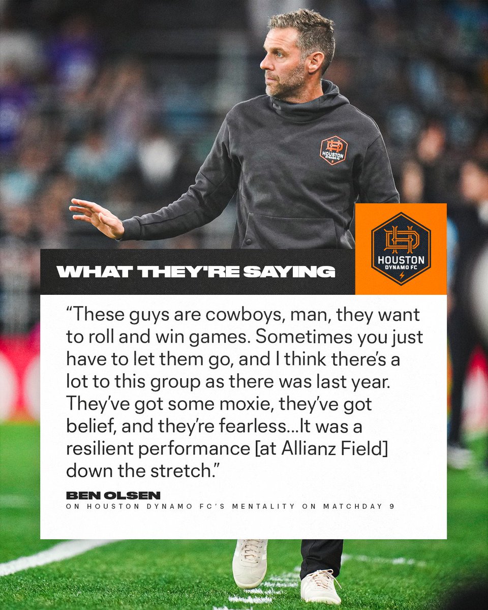 Sebastian Kowalczyk's game-winning goal on Matchday 9 personified the 'moxie' Ben Olsen sees in his @HoustonDynamo, who are third in the Western Conference with four wins in their last five games.