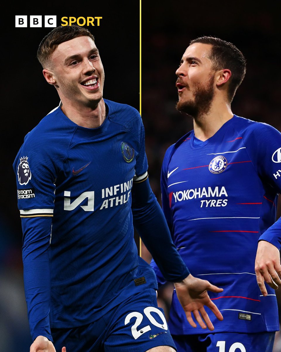 Cole Palmer is the first Chelsea player to score 20+ goals in a Premier League season since Eden Hazard. 🤝

#CHEEVE #BBCFootball