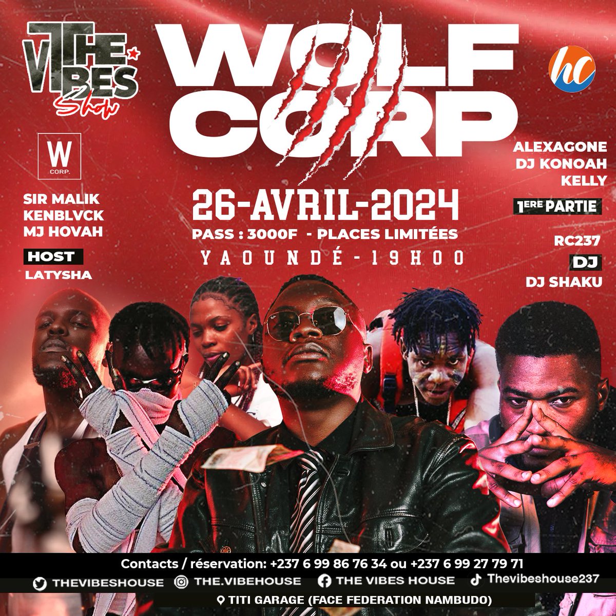 NOUS AVONS LE PLAISIR DE VOUS ANNONCER NOTRE PREMIÈRE DATE DE 2024 du côté de <a href="/TheVibesHouse/">💫 Tout Pour La Vibe #TheVibesShow</a> ce 26/04/2024 🚨PLACES LIMITÉES 🚨 Chope déjà ta place LES INFORMATIONS SUR L’AFFICHE. 

Retrouvez la meute <a href="/itsyoboiMalik/">Majin MALIK 😈</a> <a href="/Bangou_boy/">KENBLVCK 🐺🇨🇲</a> <a href="/ALEXAGONE_off/">ALEXAGONE</a> <a href="/MjHovah/">H</a> Kelly Blizzy x KONOAH