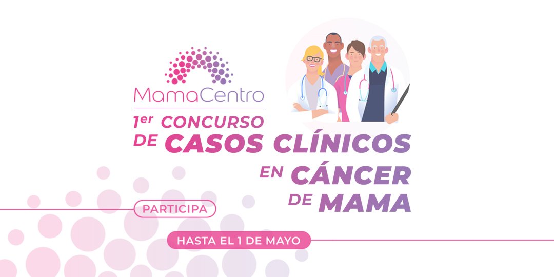 📢 Encantados de anunciar nuestro '1er Concurso de casos clínicos en cáncer de mama'. Todo la info en el siguiente link 👉🏼 bit.ly/3vWzCjB El periodo de envío de los casos comprende del 1 de abril al 1 de mayo de 2024. #MamaCentro #CancerdeMama #Oncologia