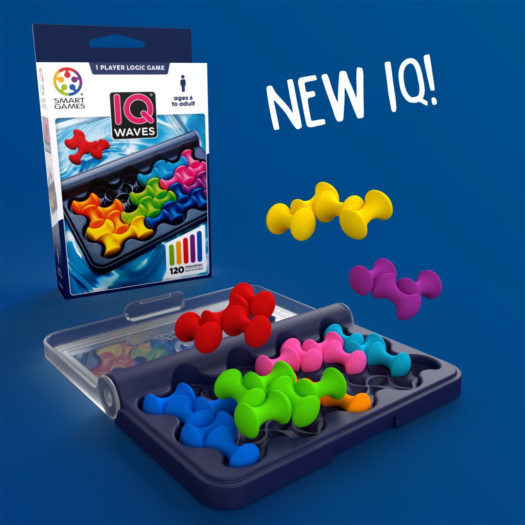 Success comes in IQ Waves…

Get ready to dive deep into 120 puzzles and challenge your mind! 🌊

#smartgames #iqwaves #pocketgames #challengeyourmind