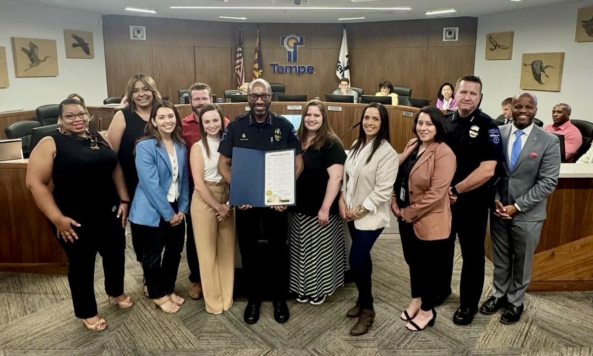 Happy #TelecommunicationsWeek! A huge shoutout to our amazing @TempePolice dispatchers and call takers for their incredible dedication and service to our community. You are the unsung heroes who keep us safe and connected. Thank you for all you do! #Tempe #Arizona