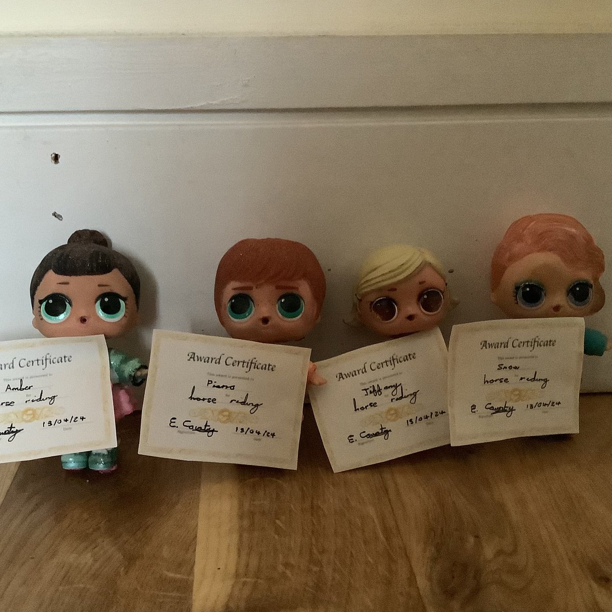 GraceAshen57421's tweet photo. Last week on Saturday, The kids were doing horse riding 🏇🏾 for the competition. And congratulations 🥳 To the four kids who got the certificate, for passing horse riding and now ride horses any time 🐴 From, Ella Contry.  
#Clearwateracademy #Secondaryschool #Toys #horseriding https://t.co/cZ0czw9p8E