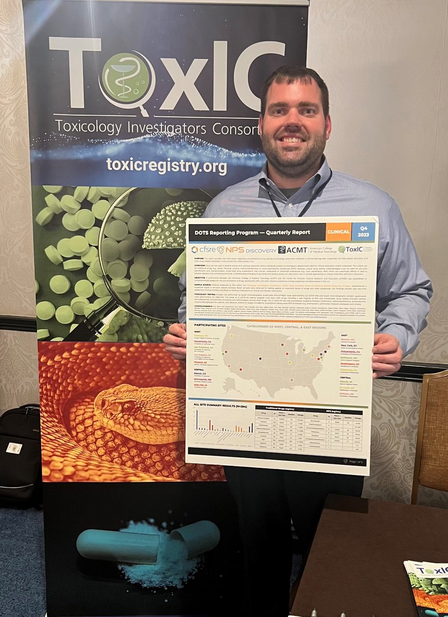 CFSRE (@cfsre_) on Twitter photo CFSRE Director Dr. Alex Krotulski attended the American College of Medical Toxicology (ACMT) 2024 Annual Scientific Meeting last week in Washington, DC. ACMT is a primary collaborator of our <a href="/NPSDiscovery/">NPS Discovery @ CFSRE</a> program.
For more information: cfsre.org/nps-discovery/… CFSRE Director Dr. Alex Krotulski attended the American College of Medical Toxicology (ACMT) 2024 Annual Scientific Meeting last week in Washington, DC. ACMT is a primary collaborator of our <a href="/NPSDiscovery/">NPS Discovery @ CFSRE</a> program.
For more information: cfsre.org/nps-discovery/…