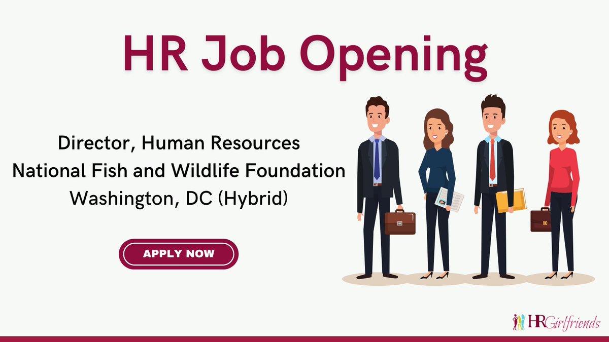 DC Girlfriends! The National Fish and Wildlife Foundation is looking for Director of Human Resources! 

Interested or know someone who might be a good fit?

Apply now >> rfr.bz/tl6uiyl

#NewJob #NewJobs #JobHunting #HR #HRProfessionals #HRCareers #CareerMonday