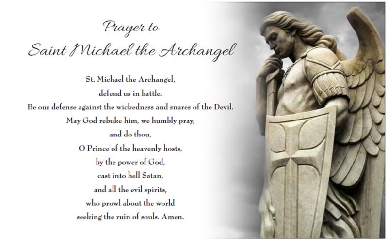 Tuesday’s prayer to St. Michael the Archangel #CatholicTwitter #Pray #Faith
